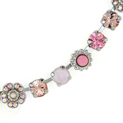 Flower Cluster Necklace in "Love"