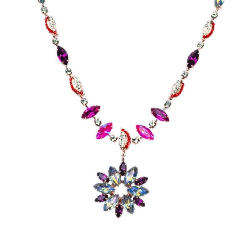 Extra Luxurious Marquise and Leaf Necklace in "Enchanted"