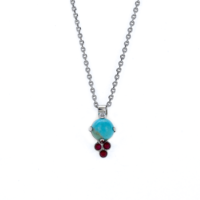 Trio Cluster Pendant in "Happiness-Turquoise"