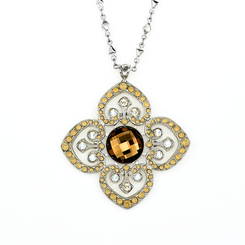 Pendant with Heart Adornments in "Peace"