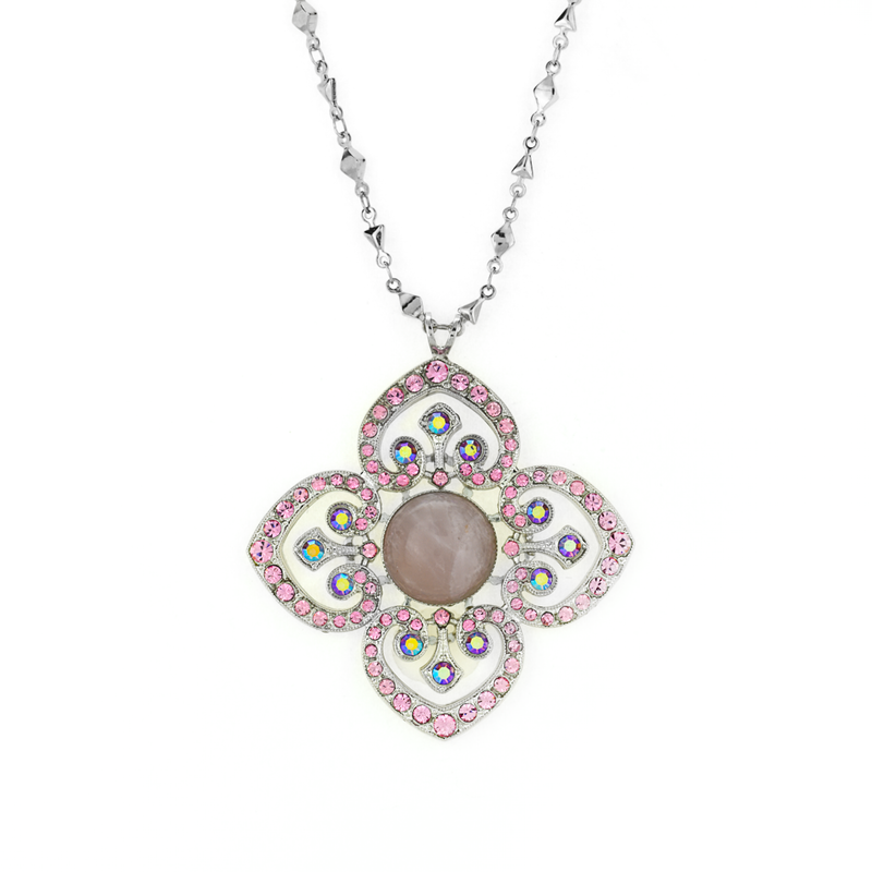 Pendant with Heart Adornments in "Love"