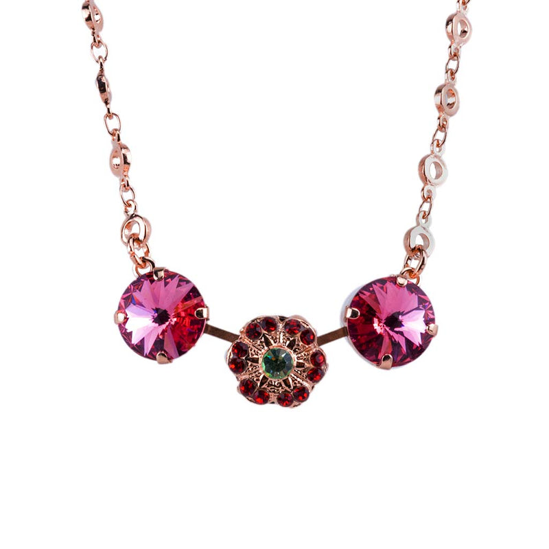 Rosette Trio Pendant in "Enchanted"