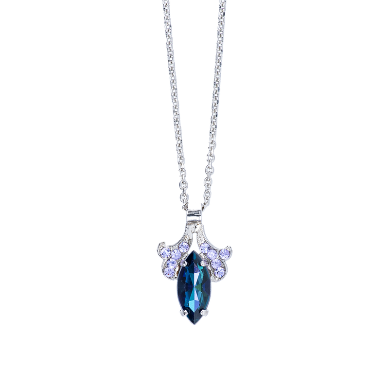 Ornate Marquise Pendant in "Wildberry"