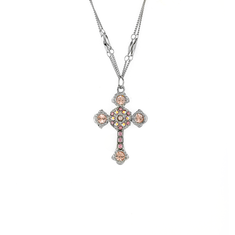 Flat Cross Pendant in "Love"