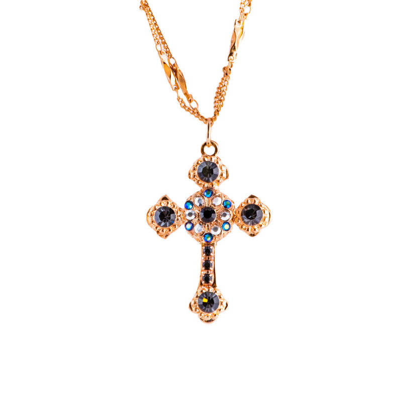 Flat Cross Pendant in "Rocky Road"