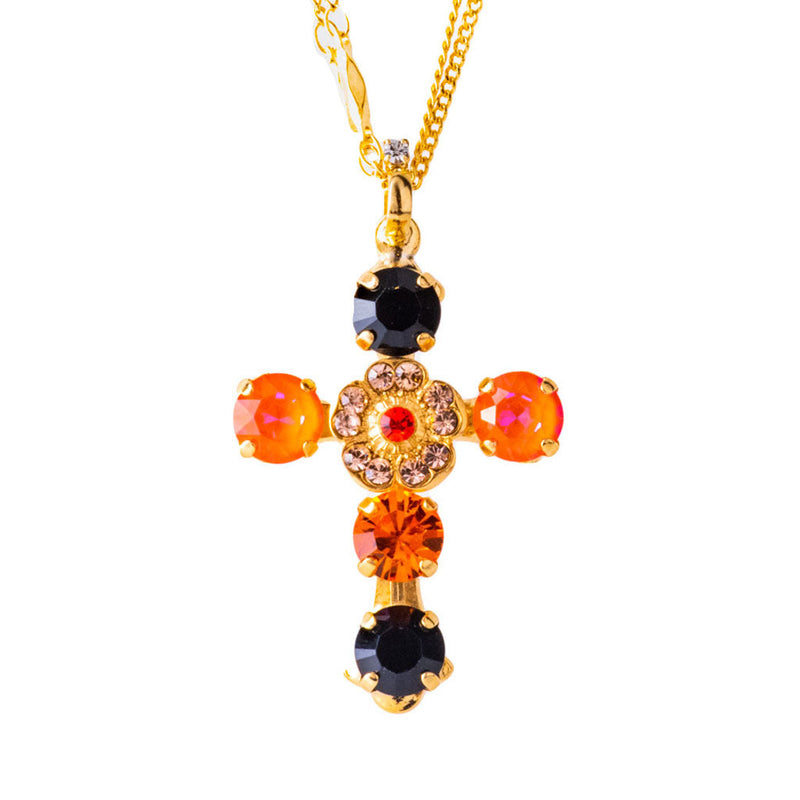 Flower Cross Pendant in "Magic"