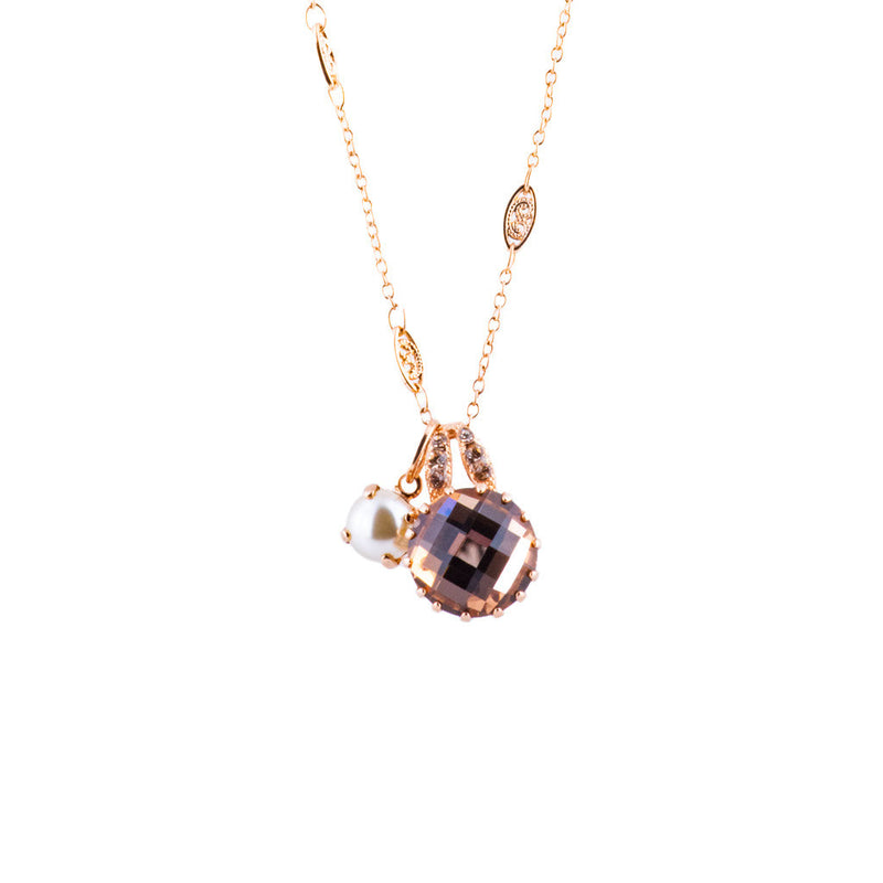 Extra Luxurious Double Stone Pendant in "Cookie Dough"