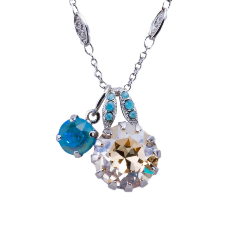 Extra Luxurious Double Stone Pendant in "Fairytale"