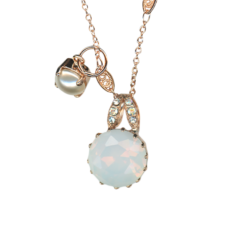 Extra Luxurious Double Stone Pendant in "Bermuda"