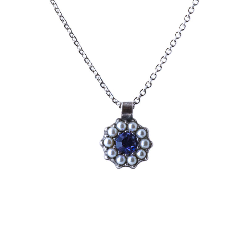 Lovable Rosette Pendant in "Blue Moon"