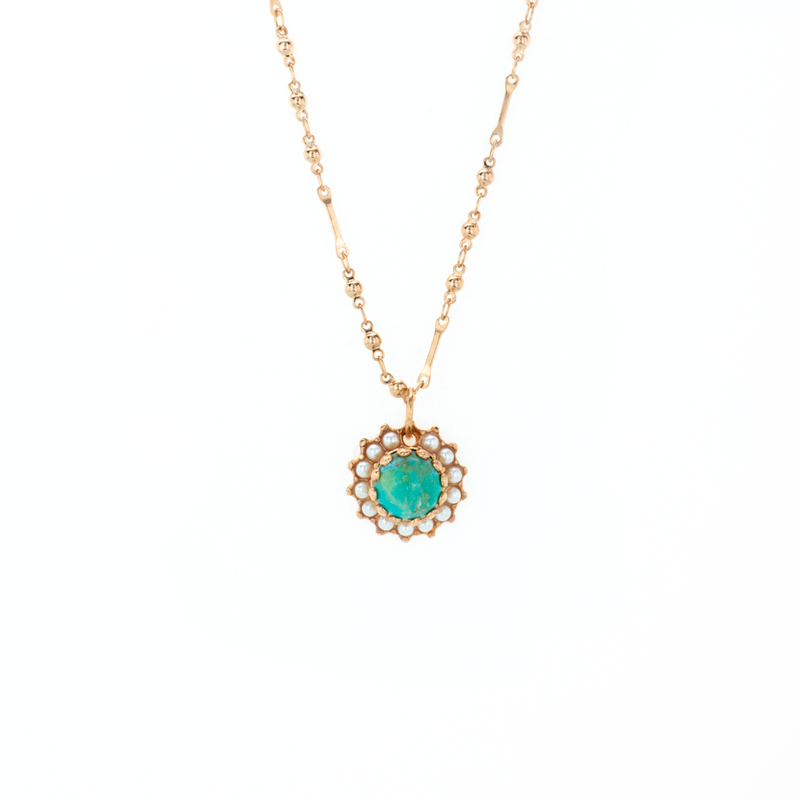 Must-Have Rosette Pendant in "Happiness-Turquoise"