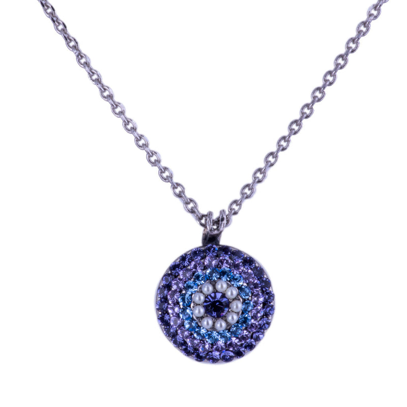 Extra Luxurious Pavé Pendant in "Electric Blue"