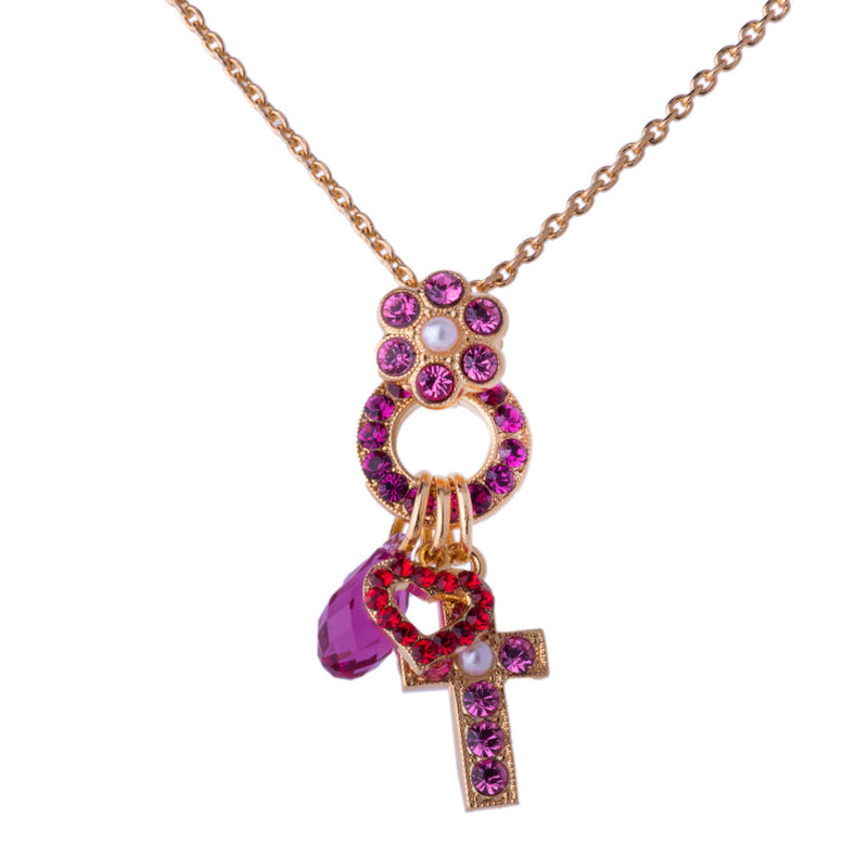 Dangle Charm Pendant with Cross in "Roxanne"