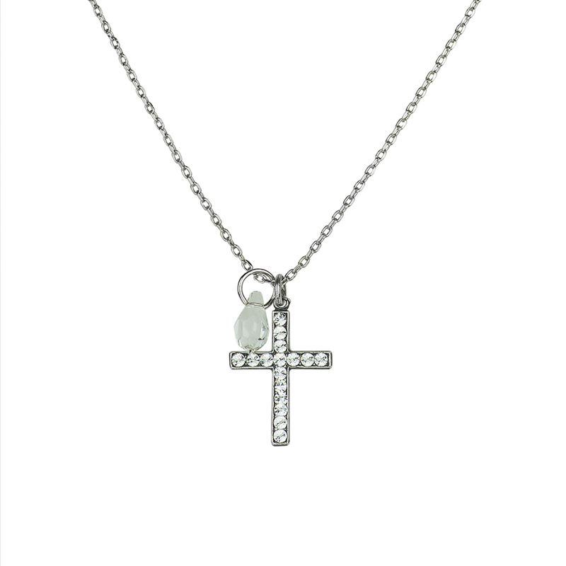 Petite Cross Pendant in "On A Clear Day"