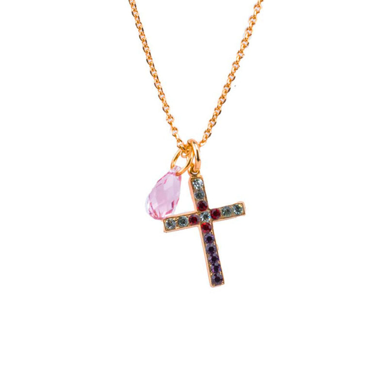 Petite Cross Pendant in "Enchanted"