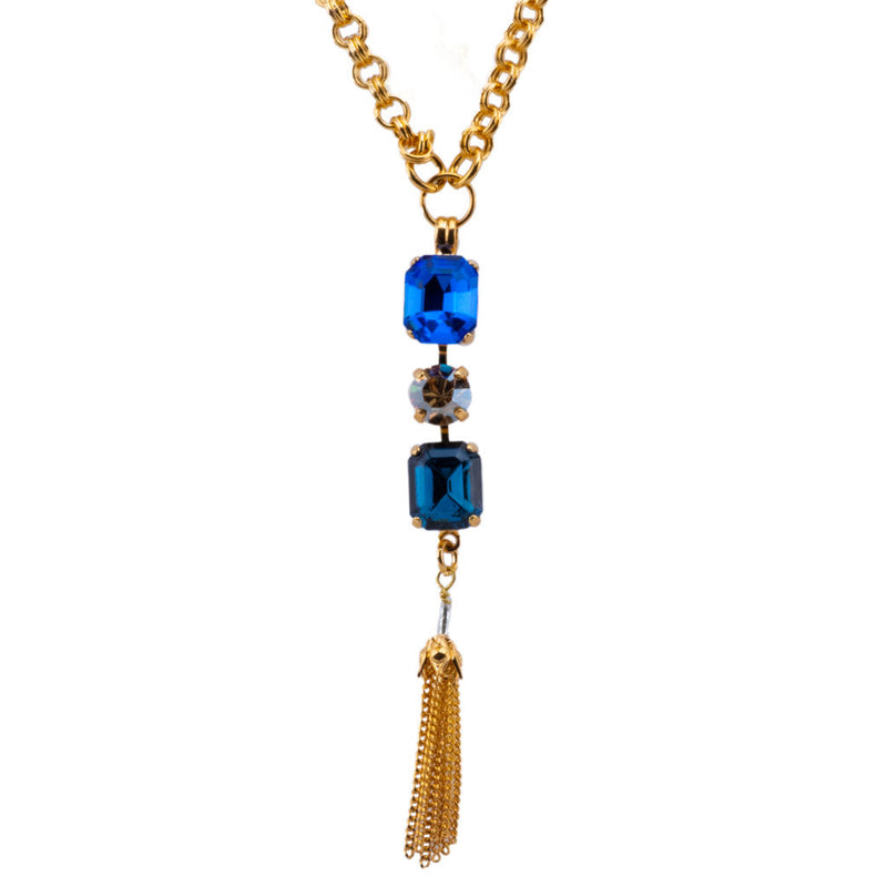 Mixed Shape Pendant With Tassel in "Fairytale"