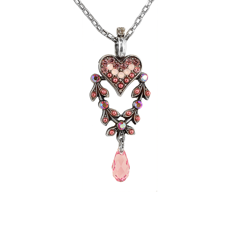 Filigree Heart Pendant in "Antigua"