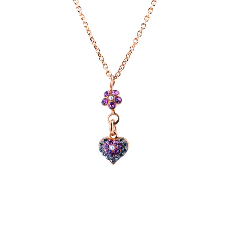 Flower Heart Pendant in "Romance"