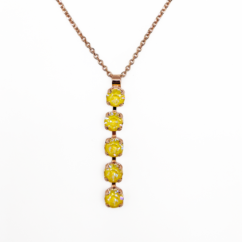 Petite Five Stone Pendant in Sun-Kissed "Sunshine"