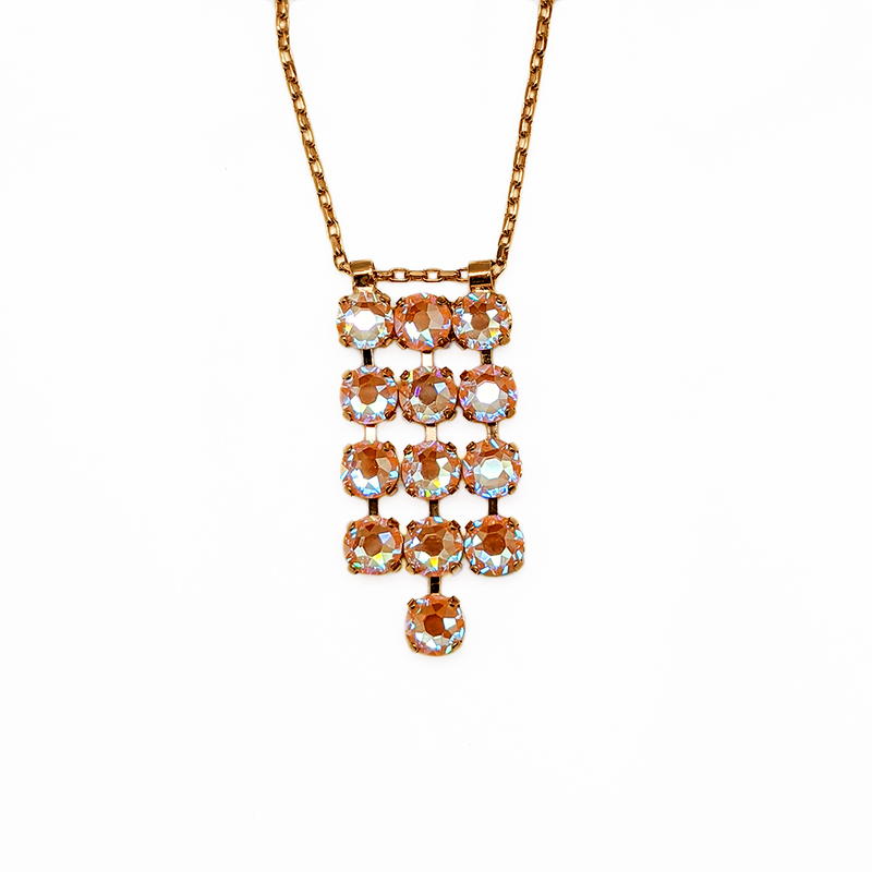 Three Row Round Pendant in Sun-Kissed "Peach"