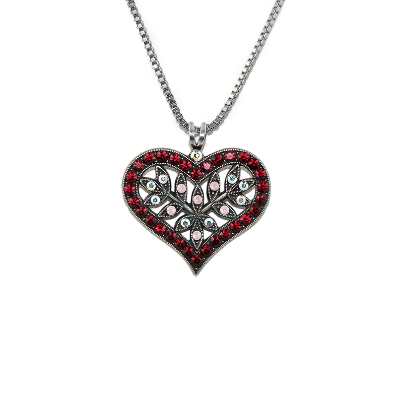 Long Heart Pendant in "True Romance"