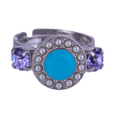 Pavé Ring in "Electric Blue"