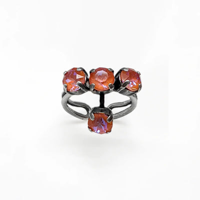 Four Stone Adjustable Ring in Sun-Kissed "Sunset"