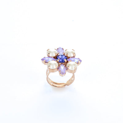 Marquise and Round Adjustable Ring in "Romance"