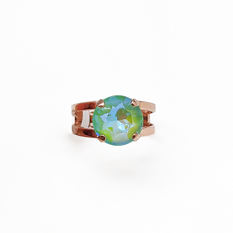 Lovable Single Stone Adjustable Ring in Sun-Kissed "Peridot"