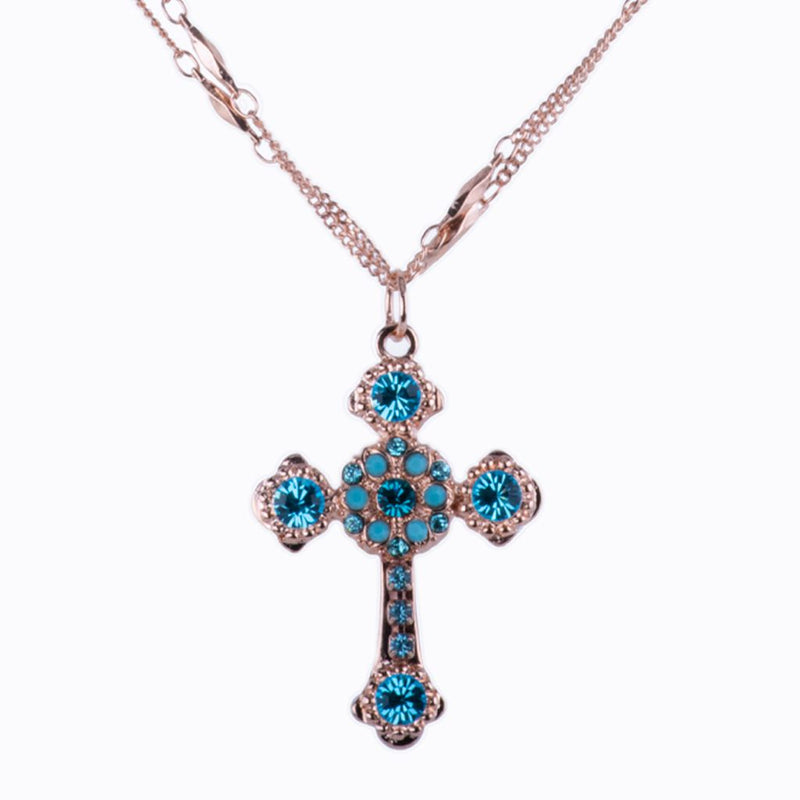 Flat Cross Pendant in "Addicted to Love"