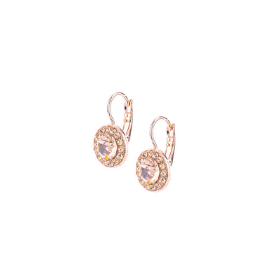 Pavé Leverback Earrings in "Chai"